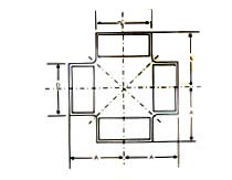Cross Diagram India - Pipe Fittings India