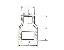 Sockets Reducing Diagram India - Pipe Fittings India