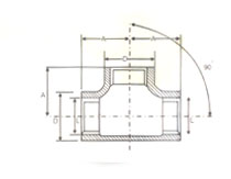 Tee Diagram India - Pipe Fittings India